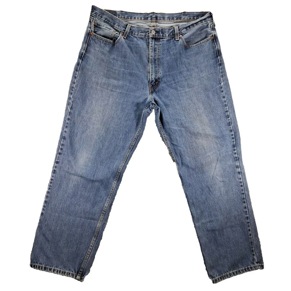 Levi's Strauss & Co Jeans Mens Sz 42x32 550 Relaxed Fit Straight Leg Denim Blue - Picture 1 of 16